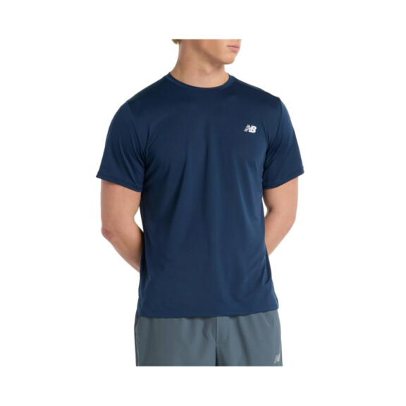 Koszulka męska New Balance SPORT SHORT SLEEVE T-SHIRT MT51801NNY Niebieska - Rozmiar L