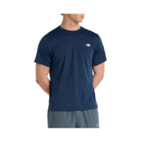 Koszulka męska New Balance SPORT SHORT SLEEVE T-SHIRT MT51801NNY Niebieska - Rozmiar XL
