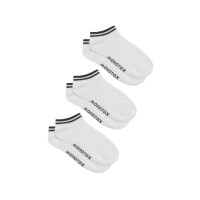 Skarpetki męskie Monotox NO-SHOW STRIPES 3 MX11006 Białe - Rozmiar 43-46