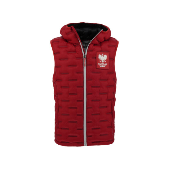 Kamizelka męska Monotox VEST INSULATOR GLUED RED / BLACK / RED MX23079 Czerwona - Rozmiar S