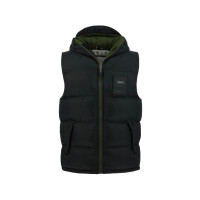 Kamizelka męska Monotox VEST PUFFER BLACK / GREEN MX23089 Czarna - Rozmiar M