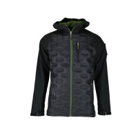 Kurtka męska Monotox HYBRIDO BLACK / GREEN MX23101 Czarna - Rozmiar 2XL