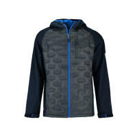 Kurtka męska Monotox HYBRIDO GRAPHITE BLACK / BLUE MX23102 Granatowa - Rozmiar XL