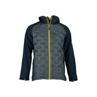 Kurtka męska Monotox HYBRIDO GRAPHITE BLACK / YELLOW MX23103 Szara - Rozmiar L