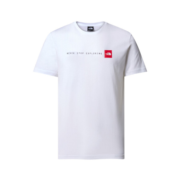 Koszulka męska The North Face M SS NEVER STOP EX TEE NF0A87NSFN4 Biała - Rozmiar XL