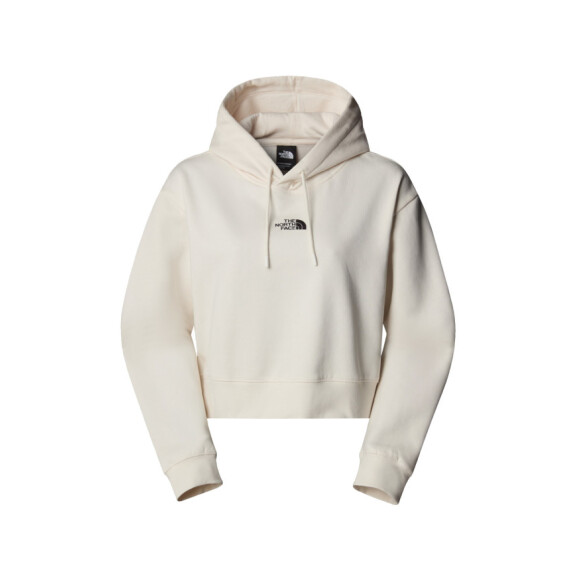 Bluza damska The North Face W ESSENTIAL CROP HOODIE NF0A89EXQLI Beżowa - Rozmiar M