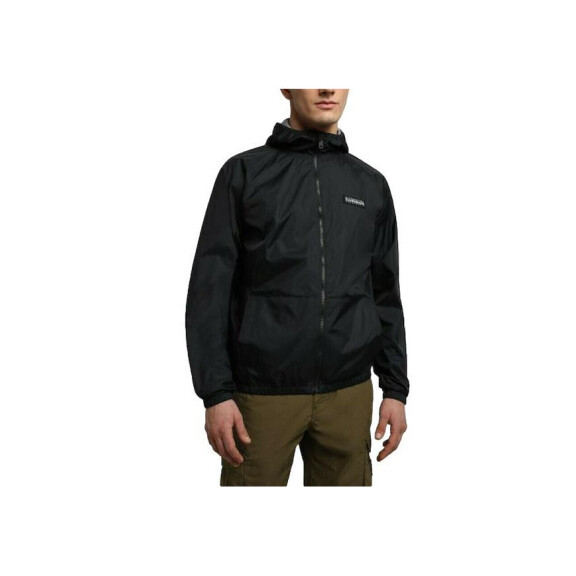 Kurtka męska Napapijri A-MORGEX NP0A4GAR041 Czarna - Rozmiar M