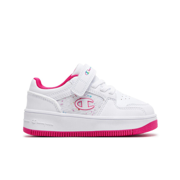 Buty dziecięce Champion REBOUND PLATFORM ABSTRACT G PS S32851WW010 Białe - Rozmiar 34