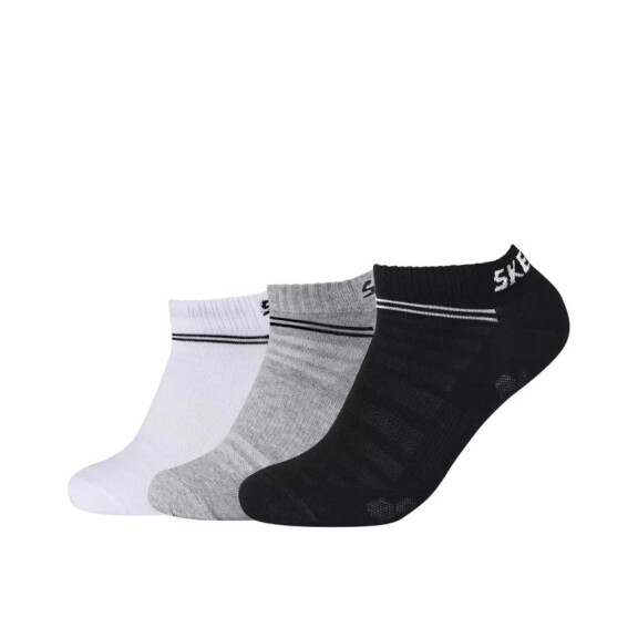 Skarpetki męskie Skechers MESH VENTILATION SNEAKER 3P SK-SK43022-9996 Szare - Rozmiar 3538