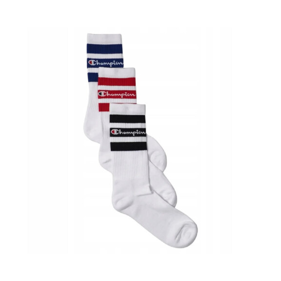 Skarpetki męskie Champion 3PK CREW SOCKS U20121WW001 Białe - Rozmiar 39-42