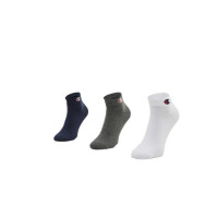 Skarpetki męskie Champion 3 PACK QUARTER SOCKS U24559BS501 Białe - Rozmiar 35/38