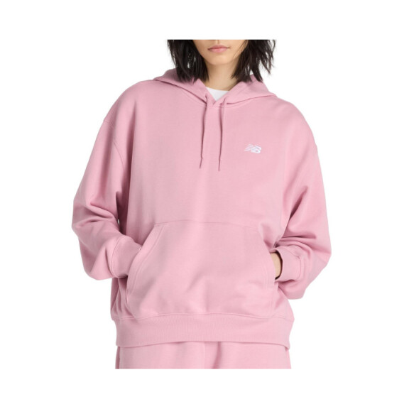 Bluza damska New Balance SPORT ESSENTIALS FRENCH TERRY WT41507PTF Różowa - Rozmiar M