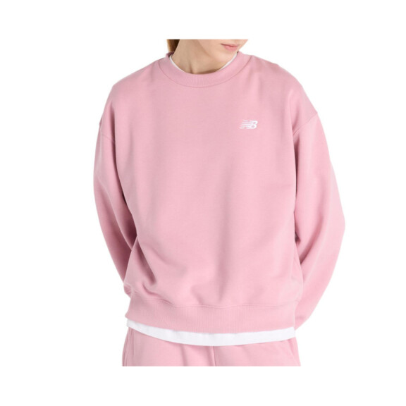 Bluza damska New Balance SPORT ESSENTIALS FRENCH TERRY WT41508PTF Różowa - Rozmiar S