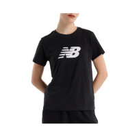 Koszulka damska New Balance S/S SPORT JERSEY LOGO T-SH WT43582BK Czarna - Rozmiar S