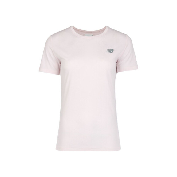 Koszulka damska New Balance SPORT SHORT SLEEVE WT51244PTG Różowa - Rozmiar L