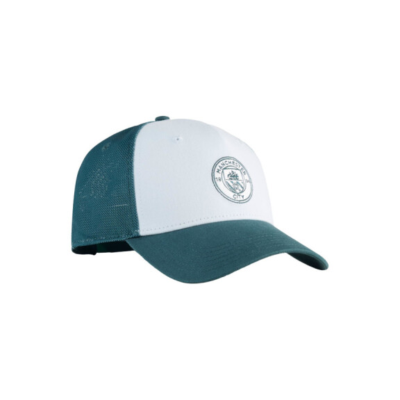 Czapka Puma MCFC KING Trucker Cap Green Terrain-Sea 02708201 Biała - Rozmiar X