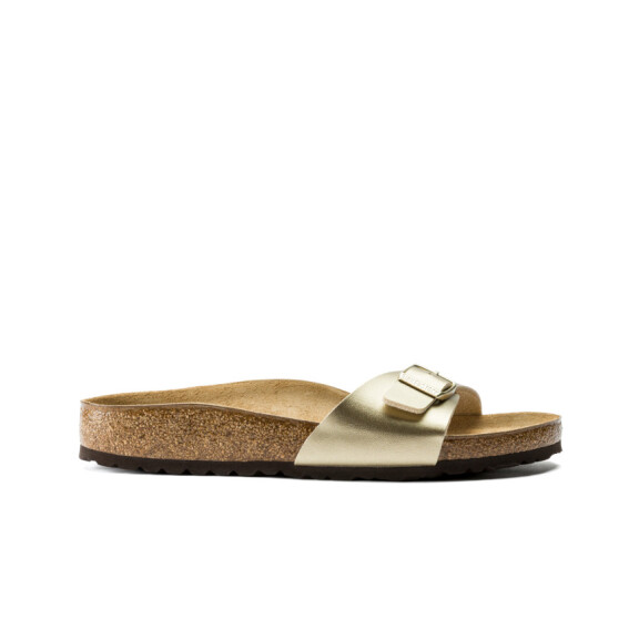 Klapki damskie Birkenstock MADRID BF NARROW 1016107 Złote - Rozmiar 40
