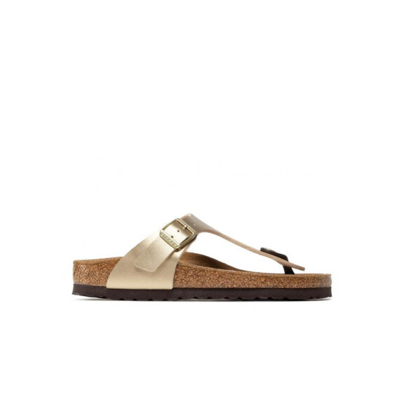 Klapki damskie Birkenstock GIZEH BF NARROW 1016109 Złote - Rozmiar 42