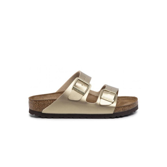 Klapki damskie Birkenstock ARIZONA BF NARROW 1016111 Złote - Rozmiar 37