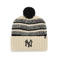 Czapka 47 Brand MLB NEW YORK YANKEES COOPERSTOWN TAVERN '47 CUFF KNIT BCPTN-TAVRN17ACE-NT1 Beżowa - Rozmiar OSFA
