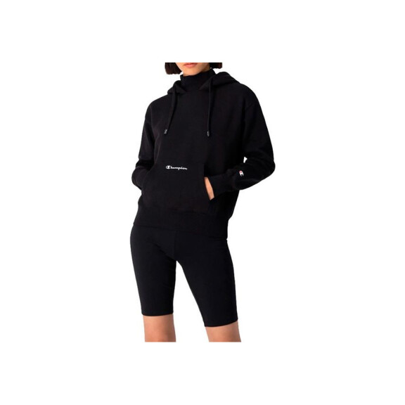 Bluza damska Champion HOODED SWEATSHIRT 115396KK001 Czarna - Rozmiar XS