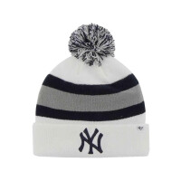 Czapka 47 Brand NEW YORK YANKEES CUFF KNIT B-BRKAW17ACE-WH Biała - Rozmiar OSFA