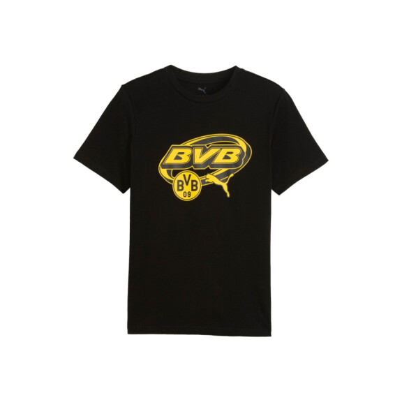 Koszulka męska Puma BVB FTBL CULTURE TEE 78257505 Czarna - Rozmiar XL