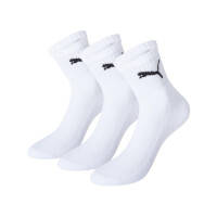Skarpetki męskie Puma SHORT CREW 3P UNISEX 90611004 Białe - Rozmiar 39/42