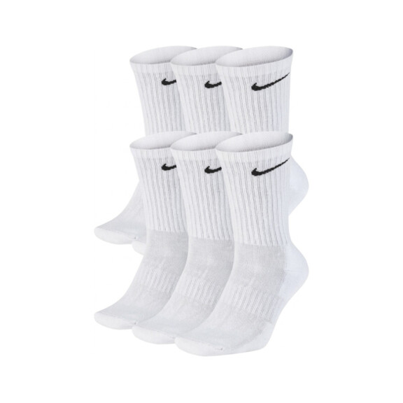 Skarpetki męskie Nike EVERYDAY LONG CUSH 6PACK SX7666100 Białe - Rozmiar 3842