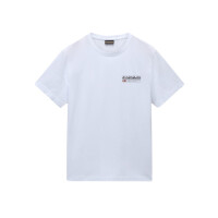 Koszulka męska Napapijri S-KASBA BRIGHTWHITE NP0A4HQQ002 Biała - Rozmiar M