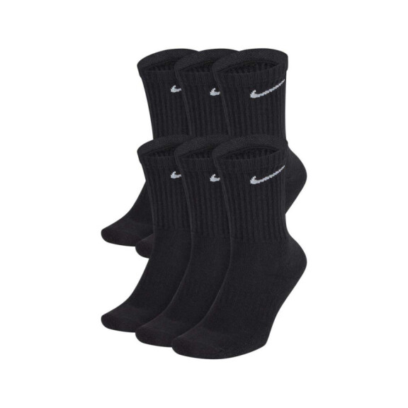 Skarpetki męskie Nike EVERYDAY LONG CUSH 6PACK SX7666010 Czarne - Rozmiar 3438