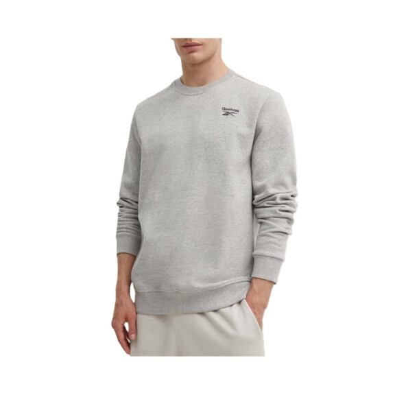 Bluza męska Reebok IDENTITY SMALL LOGO FLEECE CREW 100202866 Szara - Rozmiar L