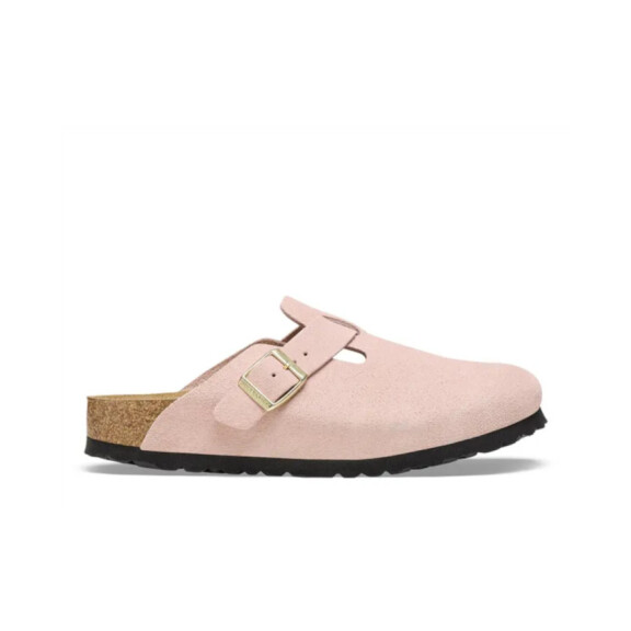 Klapki damskie Birkenstock BOSTON LEVE NARROW 1026171 Różowe - Rozmiar 39