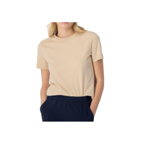 Koszulka damska Champion CREWNECK T-SHIRT 114912MS073 Beżowa - Rozmiar M