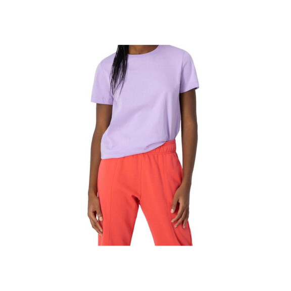 Koszulka damska Champion CREWNECK T-SHIRT 114912VS022 Fioletowa - Rozmiar M