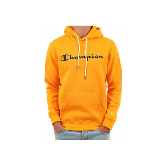 Bluza męska Champion HOODED SWEATSHIRT 218282YS113 Żółta - Rozmiar S