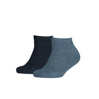 Skarpetki męskie Tommy Hilfiger TH CHILDREN SNEAKER 2P 301390356 Niebieskie - Rozmiar 39-42