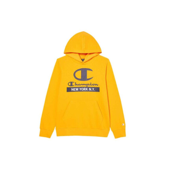 Bluza dziecięca Champion HOODED SWEATSHIRT 306169YS113 Pomarańczowa - Rozmiar 174-179