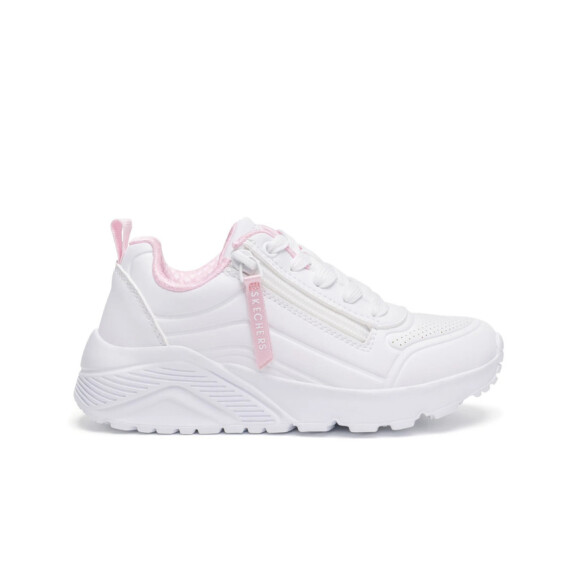 Buty dziecięce Skechers UNO LITE EASY ZIP 310387LWHT Białe - Rozmiar 30