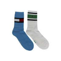 Skarpetki męskie Tommy Hilfiger TH KIDS FLAG 2P 394020001024 Niebieskie - Rozmiar 35-38