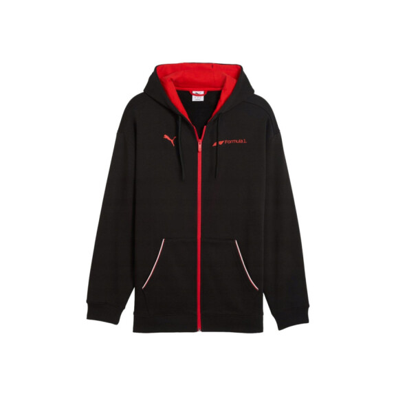 Bluza męska Puma F1 ESS + FULLZIP HOODIE 63265301 Czarna - Rozmiar XL