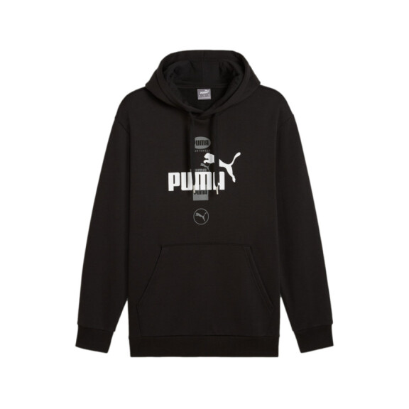Bluza męska Puma POWER GRAPHIC HOODIE FL 68174101 Czarna - Rozmiar S