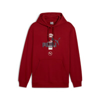 Bluza męska Puma POWER GRAPHIC HOODIE FL 68174113 Czerwona - Rozmiar S