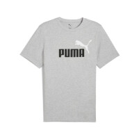 Koszulka męska Puma ESS 2 COLOR LOGO TEE 68470804 Szara - Rozmiar M