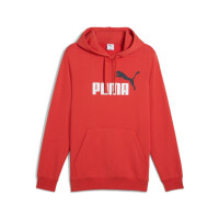Bluza męska Puma ESS 2 COLOR LOGO HOODIE 68471215 Czerwona - Rozmiar XL