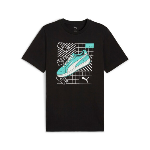 Koszulka męska Puma GRAPHICS SNEAKER TEE 68483001 Czarna - Rozmiar XXL