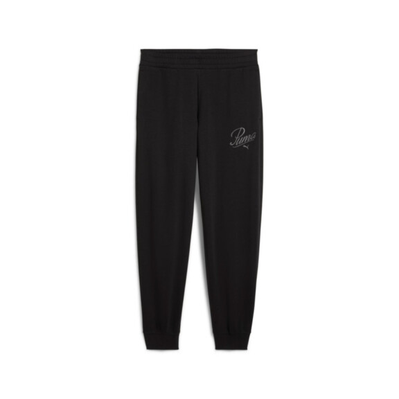 Spodnie damskie Puma ESS SCRIPT COMFORT SWEATPANTS 68498501 Czarne - Rozmiar M
