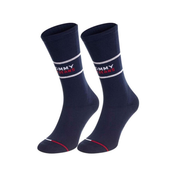 Skarpetki męskie Tommy Hilfiger TH UNI TJ SOCK 2P 701218704002 Niebieskie - Rozmiar 43-46