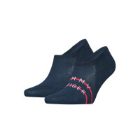 Skarpetki męskie Tommy Hilfiger TH MEN FOOTIE 2P 701222189004 Niebieskie - Rozmiar 39-42