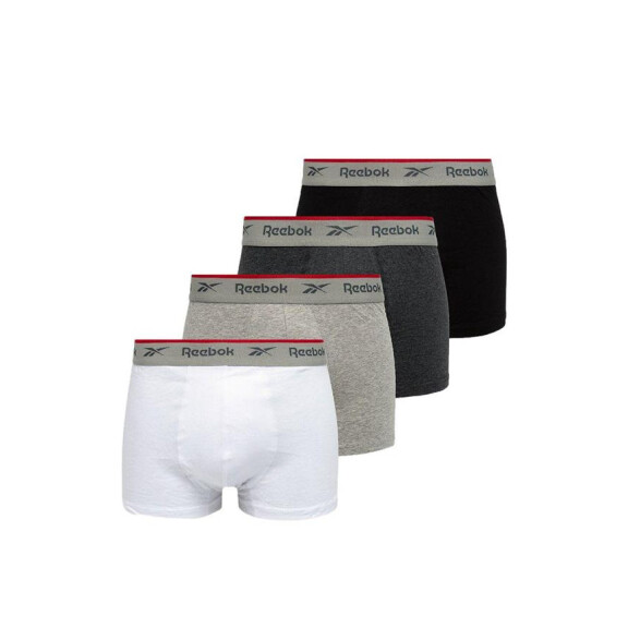 Bielizna męska Reebok TRUNK OVETT 4PK C82712 Biała - Rozmiar S